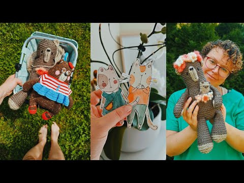 Вяжу новую игрушку и рисую. недельный влог. июнь 2024. Вяжу новую игрушку и рисую. недельный влог. июнь 2024.