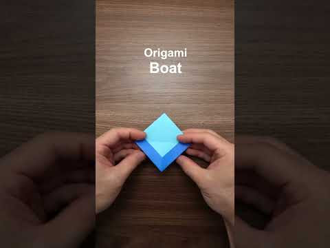 How to make an origami Boat #shorts How to make an origami Boat #shorts