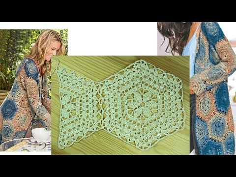 Это просто и красиво Кардиган из мотивов Как вязать половинку и соединить Это просто и красиво Кардиган из мотивов Как вязать половинку и соединить