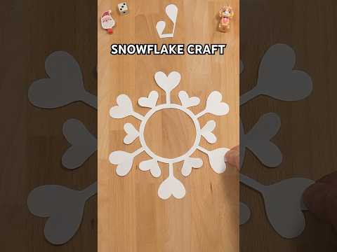 DIY CAPTIVATING SNOWFLAKE CRAFT | CHRISTMAS CRAFTS INCL ART