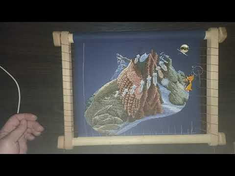 Сапожок Шаман/Игольная парковушка/Процесс Отдыхалочка #вышивка #вышивкакрестиком #вишивкахрестиком