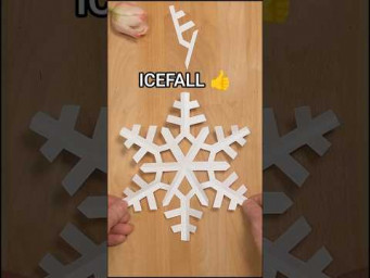 COOL PAPER ICEFALL SNOWFLAKE - EASY AND AMAZING SNOWFLAKE DIY INCLART