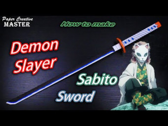 How to Make a Demon Slayer Sabito Sword out of paper