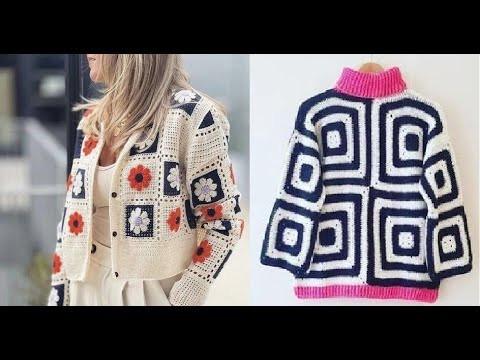 Модели из «бабушкиного квадрата» крючком - Crochet granny square patterns Модели из «бабушкиного квадрата» крючком - Crochet granny square patterns