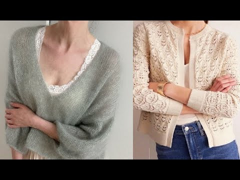 Шикарные модели спицами - топы, джемперы, жакеты, кардиганы Шикарные модели спицами - топы, джемперы, жакеты, кардиганы