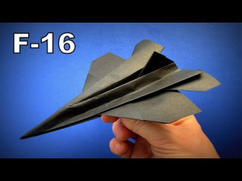 How to Make a Paper Airplane that FLIES FAST | Origami Airplane Jet Fighter F-16 | Easy Origami ART