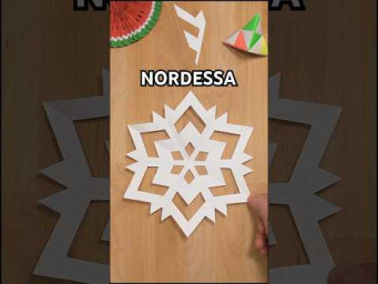 DIY PRESENT SNOWFLAKE NORDESSA TUTORIAL | HOW TO CUT A SNOWFLAKE OUT OF PAPER INCLART #diy