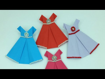 Paper Dolls Dress Up - Beautiful Dress Making Easy Tutorial - Barbie Dress - DIY Crafts
