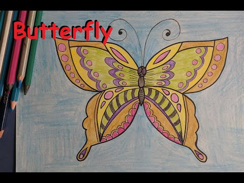 Как нарисовать бабочку | How to Draw a Butterfly | Easy Drawings Как нарисовать бабочку | How to Draw a Butterfly | Easy Drawings