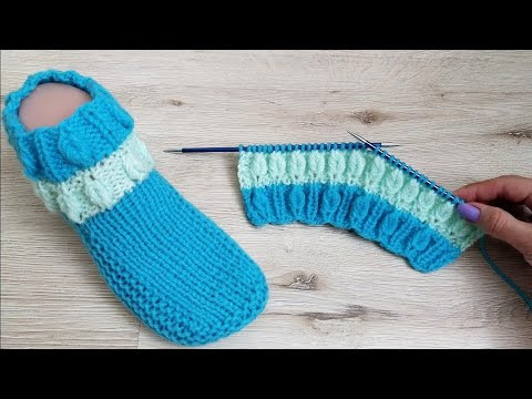 Следки на двух спицах Следки на двух спицах
