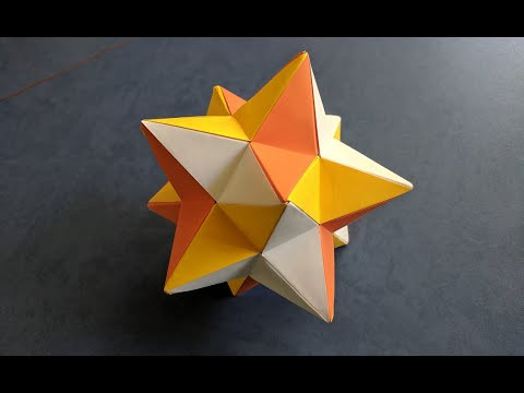 Звёздчатый додекаэдр из бумаги. Origami Lesser Stellated Dodecahedron (Meenakshi Mukerji) Звёздчатый додекаэдр из бумаги. Origami Lesser Stellated Dodecahedron (Meenakshi Mukerji)