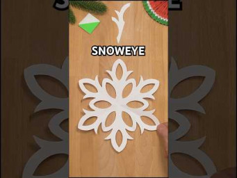 MAGICAL SNOWEYE SNOWFLAKE: CUTTING MASTERCLASS CHRISTMAS DECORATION IDEAS INCL ART #coolidea