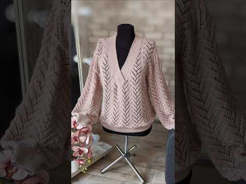 Пуловер спицями #knitting #knit #sweaterdesign #handmade #shorts #cardigan #crochet #knitpattern Пуловер спицями #knitting #knit #sweaterdesign #handmade #shorts #cardigan #crochet #knitpattern