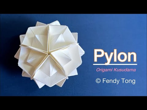 Origami Pylon Kusudama Origami Pylon Kusudama