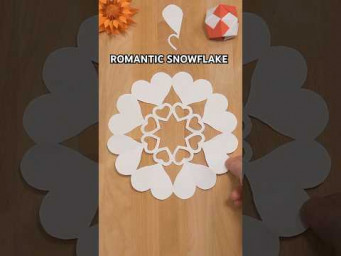 HOW TO MAKE A ROMANTIC PAPER SNOWFLAKE STEP BY STEP | CHRISTMAS CRAFTS INCLUDING ART
