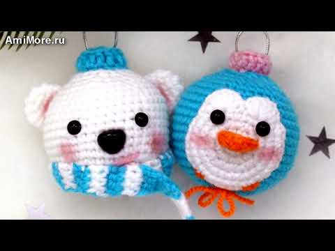 Амигуруми: схема Белый мишка и пингвин. Игрушки вязаные крючком - Free crochet patterns. Амигуруми: схема Белый мишка и пингвин. Игрушки вязаные крючком - Free crochet patterns.