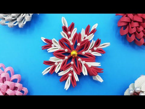 Beautiful Snowflakes From Foamiran ❄ New Year & Christmas Decorations Beautiful Snowflakes From Foamiran ❄ New Year & Christmas Decorations