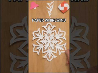 BEAUTIFUL PAPER WHIRLWIND SNOWFLAKE | TOP CHRISTMAS DECOR IDEAS INCL ART #diy