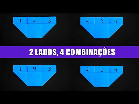 Cartão de Números Mágicos de Origami | 2 Lados, 4 Possibilidades – Tutorial Passo a Passo Cartão de Números Mágicos de Origami | 2 Lados, 4 Possibilidades – Tutorial Passo a Passo