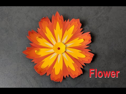 Красивый большой цветок из бумаги | Beautiful paper flower