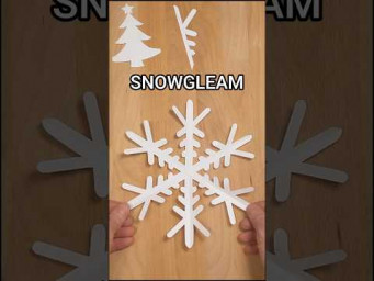 DIY PRESENT SNOWFLAKE SNOWGLEAM STEP BY STEP | CAPTIVATING BEST SCHOOL PROJECT INCLART #diy
