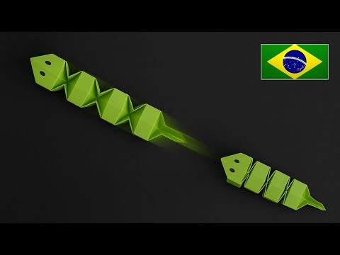 Cobra Deslizante de Origami FÁCIL | Tutorial Passo a Passo para Iniciantes (Brinquedo de Papel) Cobra Deslizante de Origami FÁCIL | Tutorial Passo a Passo para Iniciantes (Brinquedo de Papel)