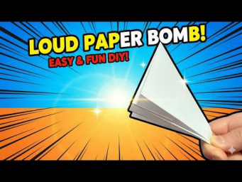 How to Make a Loud Paper Bomb | Easy Origami Paper Popper Tutorial That Bangs Hard