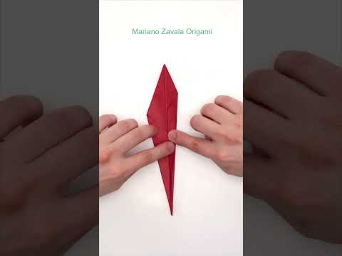 Origami Swan with Crane base #shorts Origami Swan with Crane base #shorts
