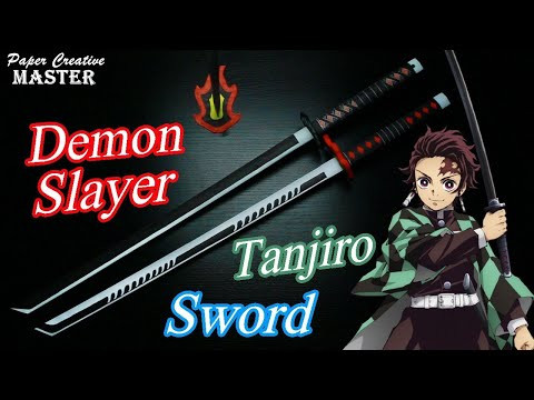 How to Make a Demon Slayer Kamado Tanjiro Sword, Kimetsu no Yaiba How to Make a Demon Slayer Kamado Tanjiro Sword, Kimetsu no Yaiba