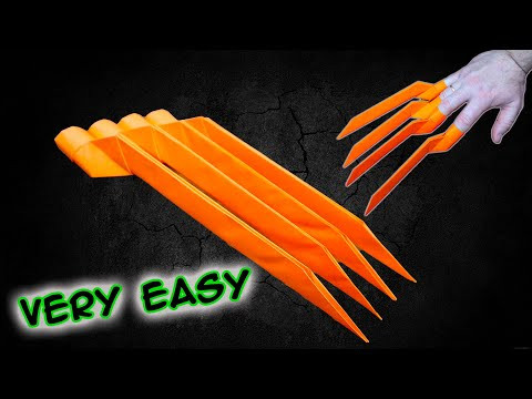 Как сделать когти Росомахи из бумаги! КАК НАСТОЯЩИЕ!