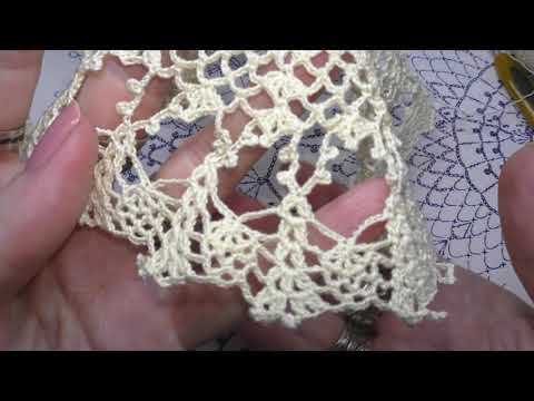 Нежнейшая ажурная салфетка часть 5.