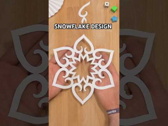 HOW TO MAKE SNOWFLAKE DESIGN TUTORIAL |  CHRISTMAS CRAFTS INCL ART