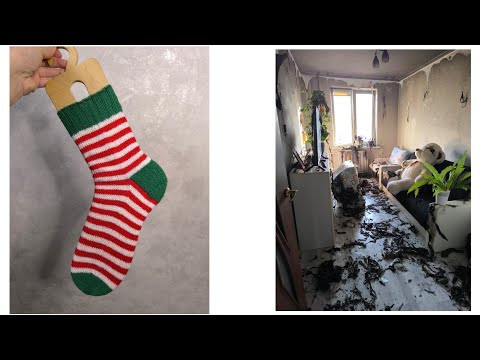 Эпизод. Пожар в квартире. Причина пожара. Крупные готовые работы. Перевяз. Рождественские носки.