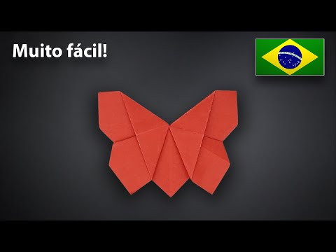 Origami de Borboleta Muito Fácil / Marca Página - Tutorial PT-BR Origami de Borboleta Muito Fácil / Marca Página - Tutorial PT-BR