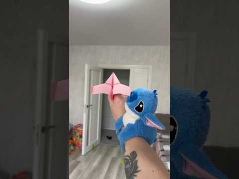 Stitch Accidentally Invented Air Travel Again (305ft!) #origami #airplane #diy #stitch Stitch Accidentally Invented Air Travel Again (305ft!) #origami #airplane #diy #stitch