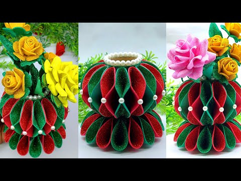 Cool Flower Vase Making at Home - How to Make Flower Pot - Home Decoration Craft - DIY Home Decor Cool Flower Vase Making at Home - How to Make Flower Pot - Home Decoration Craft - DIY Home Decor