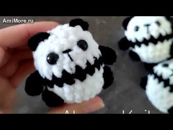 Амигуруми: схема Мини панда | Игрушки вязаные крючком - Free crochet patterns.