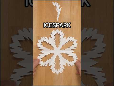 SIMPLE ICESPARK SNOWFLAKE PAPER CUTTING | HOW TO MAKE A SNOWFLAKE OUT OF PAPER INCLART ❄