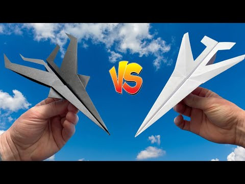 Amazing Competition for the Title of Best Paper Airplane Fighter | How to Make a Paper Airplane