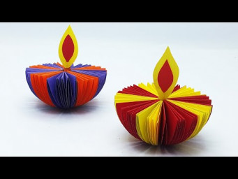 Easy Paper Decoration Ideas For Festival - Paper Lamp For Diwali Eid and Christmas - DIY Room Decor