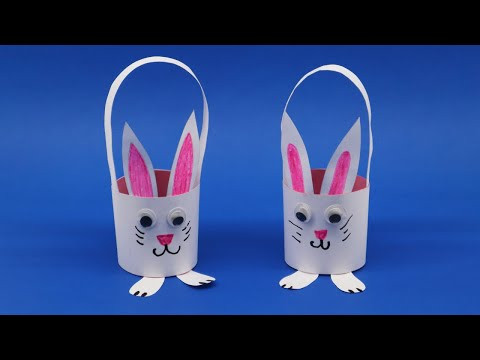 Rabbit Shaped Easy Easter Egg Basket DIY Easter Crafts for Kids Rabbit Shaped Easy Easter Egg Basket DIY Easter Crafts for Kids
