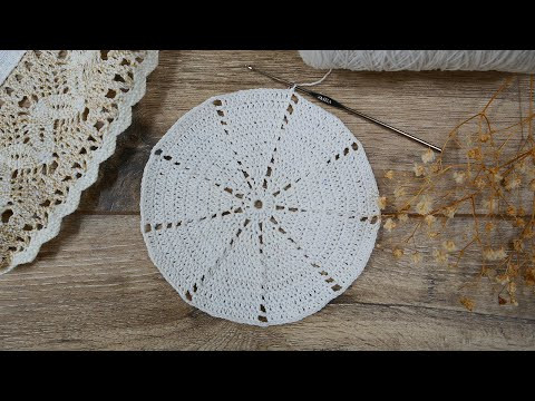 Простая вязаная крючком салфетка (ЧАСТЬ 1) ❄️ Easy Crochet Doily (PART 1) Tutorial For Beginners