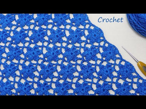 Цветочный УЗОР КРЮЧКОМ всего 2 ряда!!! легкое ВЯЗАНИЕ для новичков EASY Crochet for beginners Цветочный УЗОР КРЮЧКОМ всего 2 ряда!!! легкое ВЯЗАНИЕ для новичков EASY Crochet for beginners
