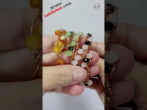 Twisted bracelet - Free tutorial video link above the title  #shortsvideo #wireworks