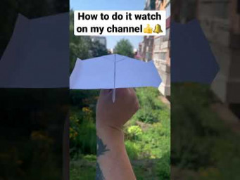 Paper Airplane Flying Far Away Real Life Test #shorts