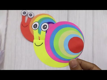 Rainbow Paper Snail | Easy Paper Toys | DIY Paper Crafts