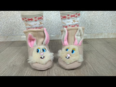 Делаем выкройку и шьём чуни зайчики.Ваш ребенок будет в восторге