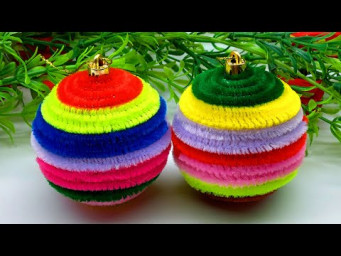 Last Minute Christmas Decorations - Christmas Tree Ornaments Making at Home - DIY Handmade Crafts