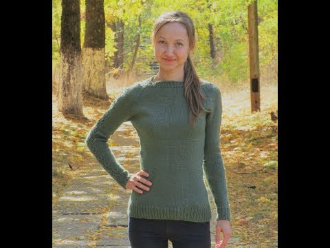 Женский джемпер с ажурными вставками на рукавах и спинке. Часть 2 Женский джемпер с ажурными вставками на рукавах и спинке. Часть 2