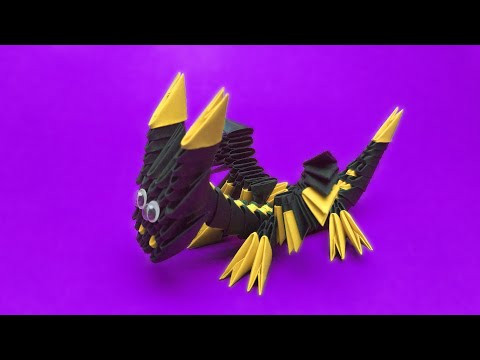 How to make a 3D origami Baby Dragon How to make a 3D origami Baby Dragon